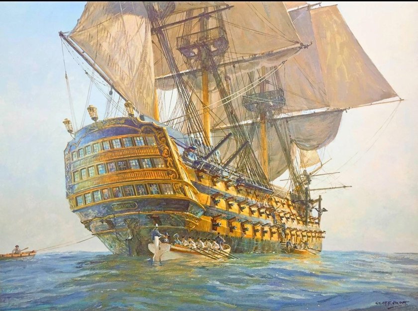 HMS Victory 1765 парусные линейные корабли Великобритании