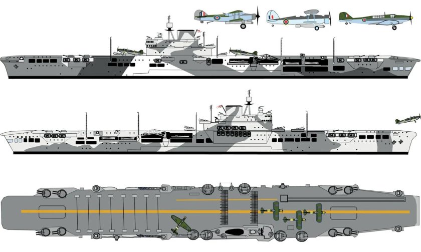 Авианосец Илластриес 1940