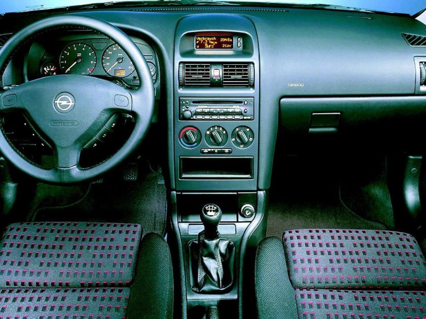 Opel Astra g 2000 хэтчбек салон