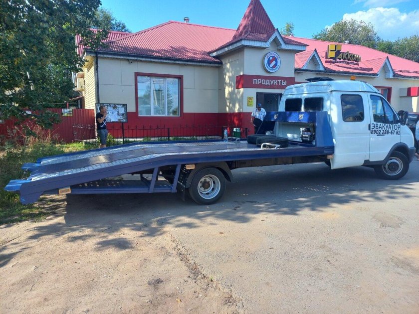 Газель фермер эвакуатор зимой