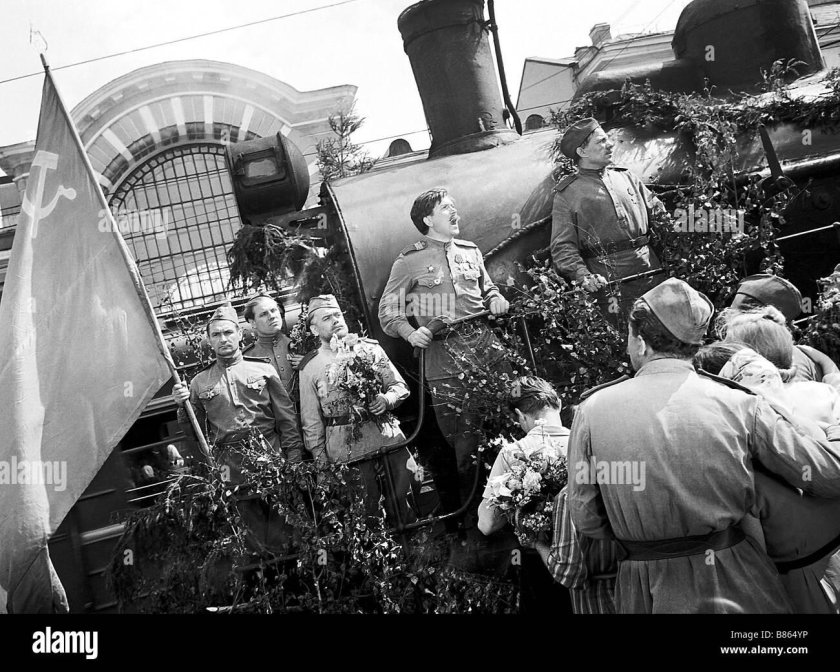 Поезд Победы 1945 белорусский вокзал