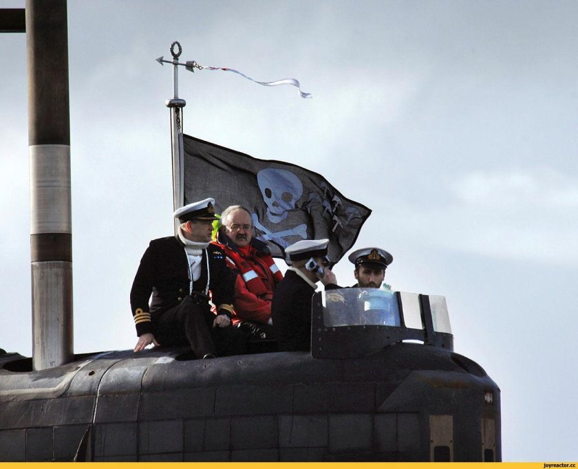 Флагшток на подводной лодке