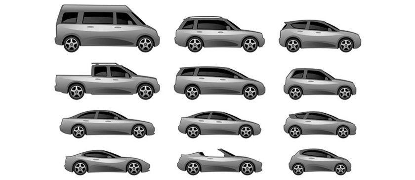 Типы машин по кузову