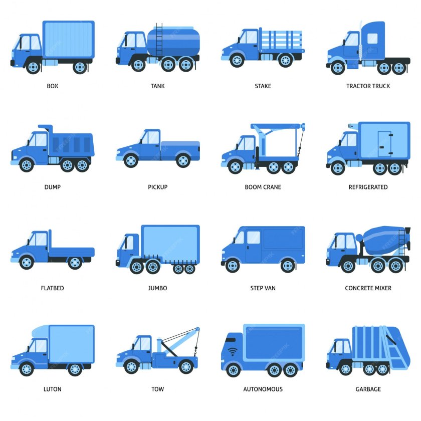 Типы грузовых машин