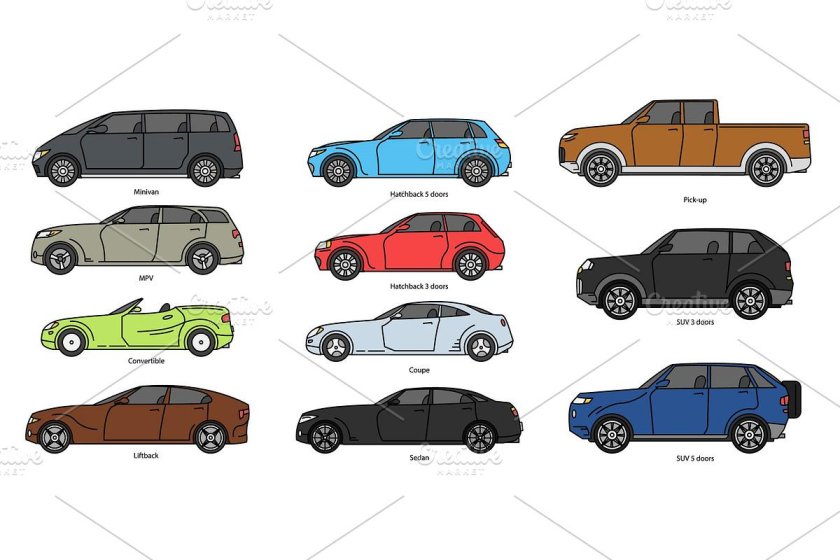 Типы кузовов легковых автомобилей
