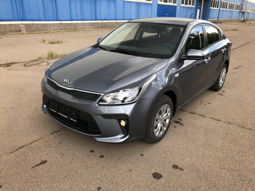 Кия Рио 4 тёмно-серая