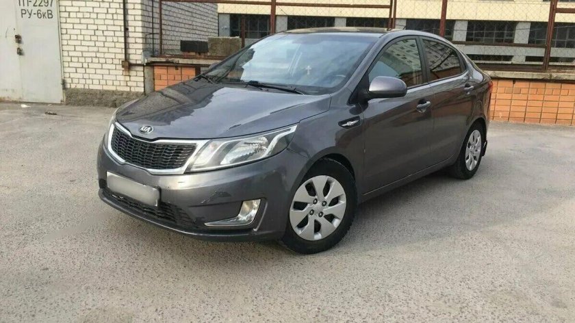 Киа Рио 2014 серая