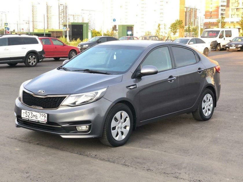 Kia Rio 2014 серая