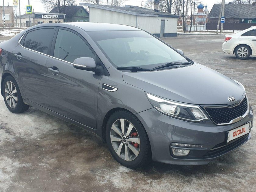Киа рио серая