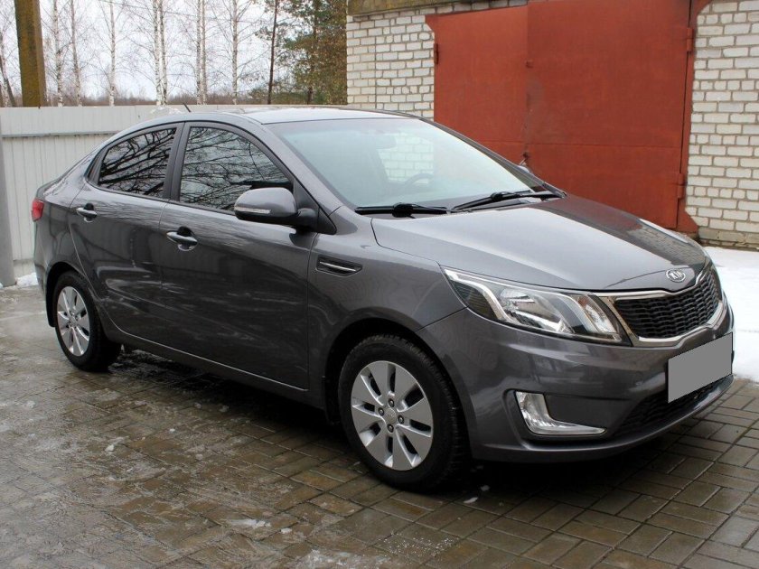 Киа Рио 2013 серый