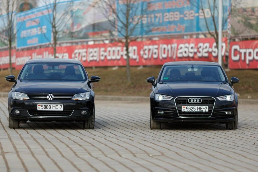 Пассат и Ауди а4
