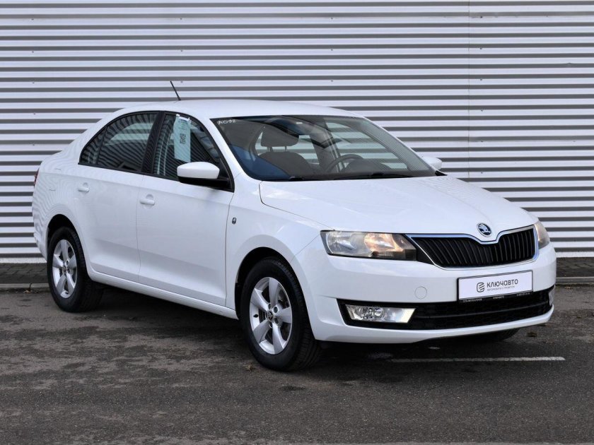 Белая шкода рапид