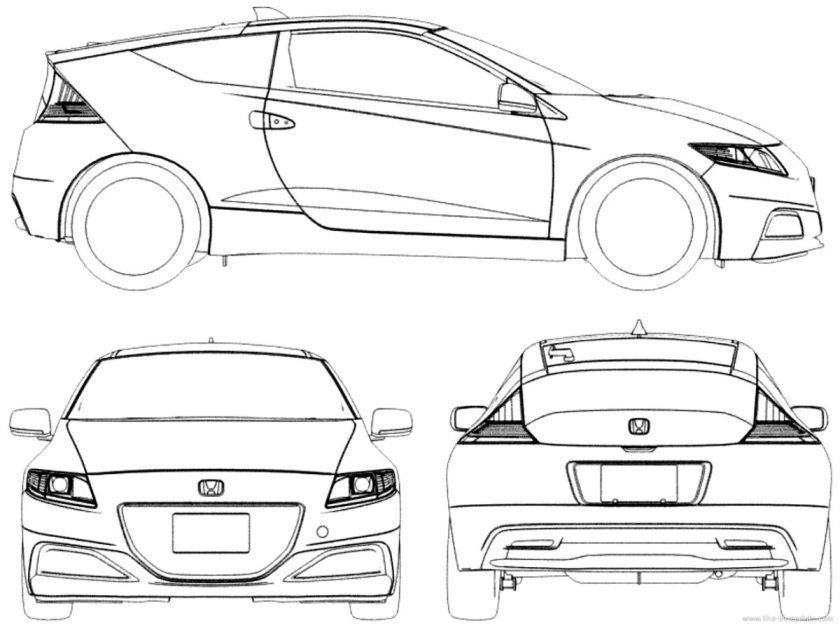 Хонда Цивик 2008 чертеж