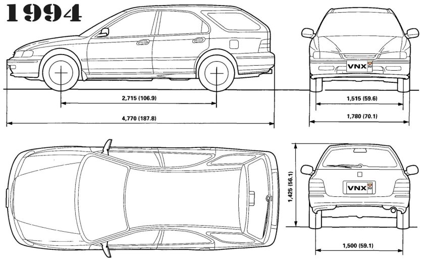 Габариты honda accord 6