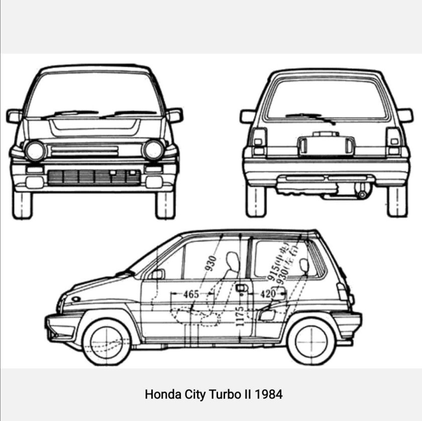 Honda City чертежи