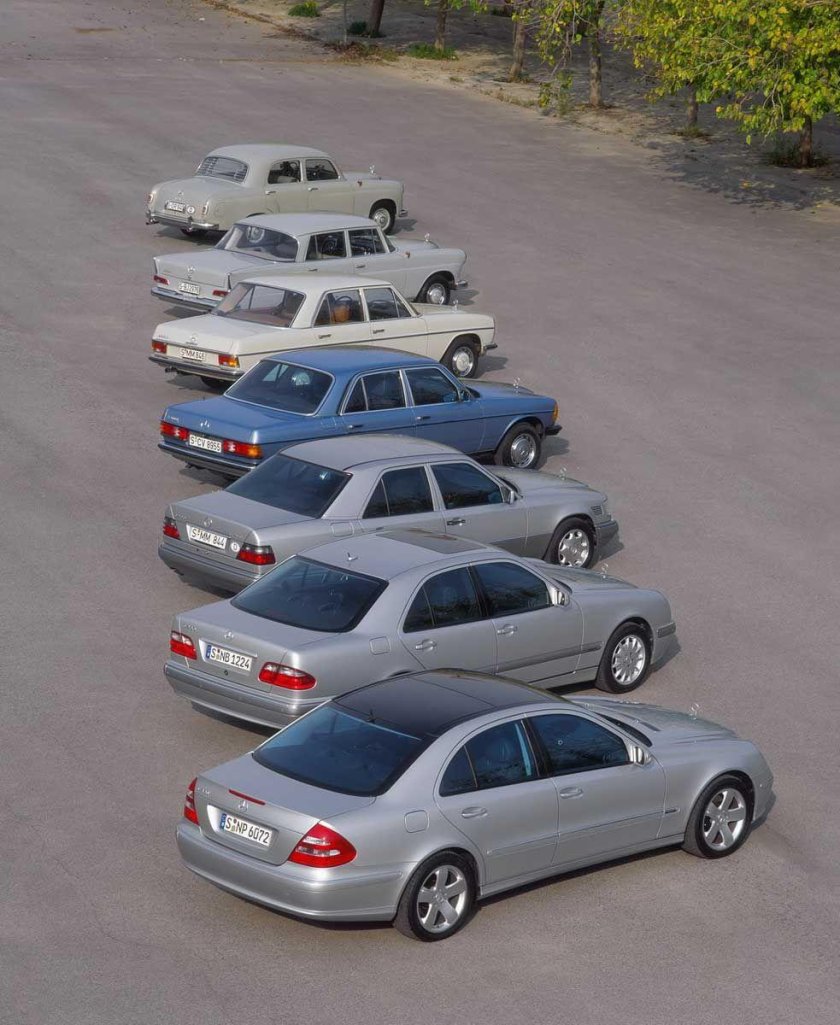 Эволюция Mercedes Benz е class