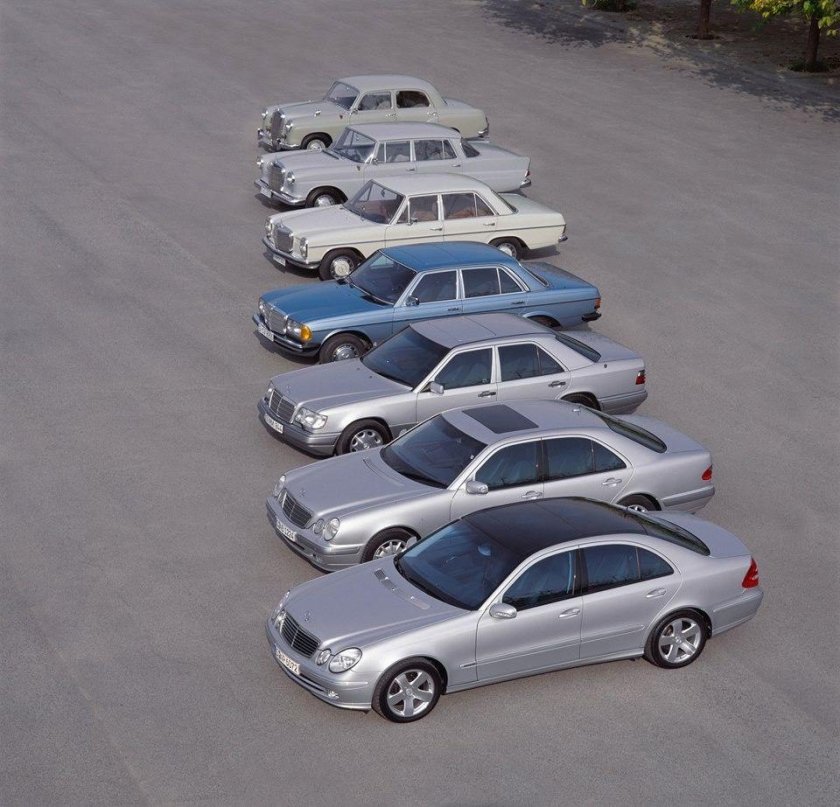 Эволюция Mercedes Benz е class
