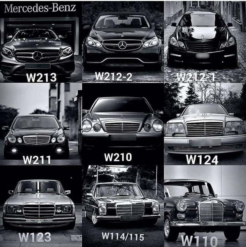 Эволюция Mercedes Benz е class