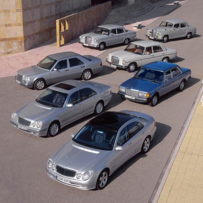 Эволюция Mercedes Benz е class