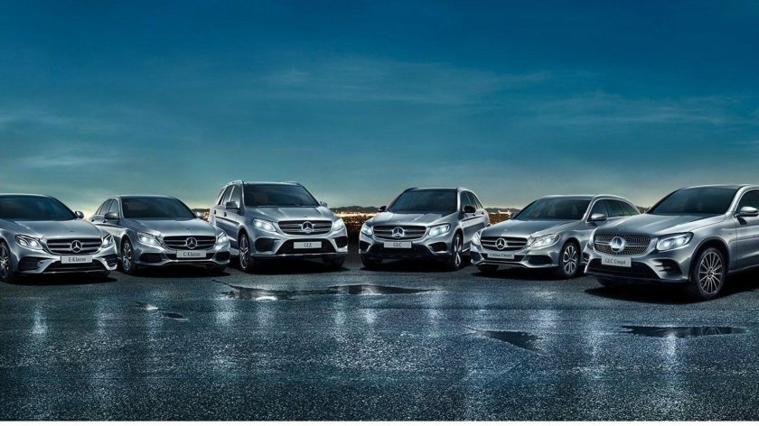 Модельный ряд мерседес