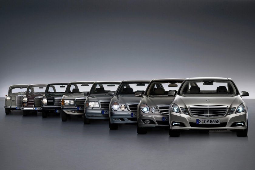 Мерседес-Бенц е-класс Эволюция