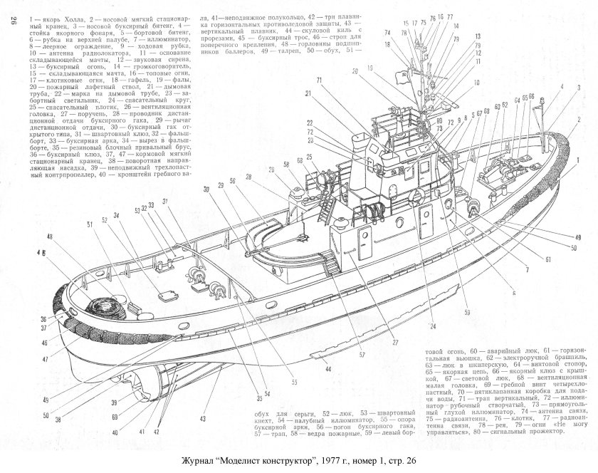 Буксир проекта 433 чертежи