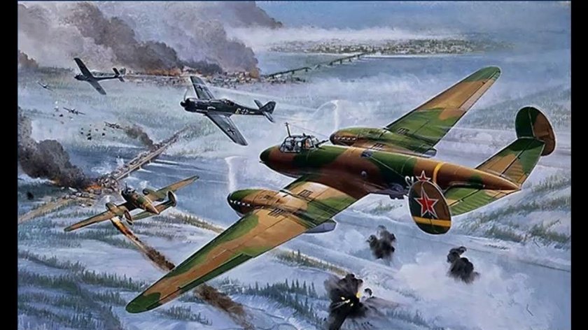 Пе-2 бомбардировщик