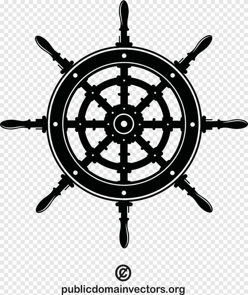 Рисунок штурвала корабля