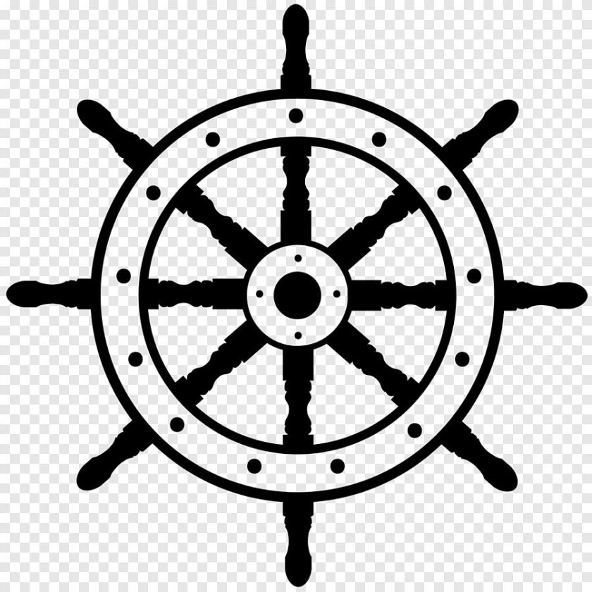 Штурвал корабля вектор