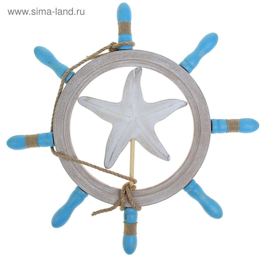 Декоративный штурвал на стену