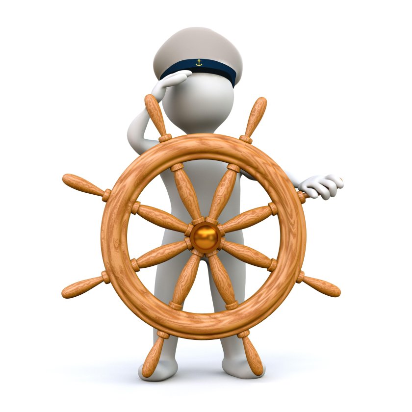 Капитан у штурвала