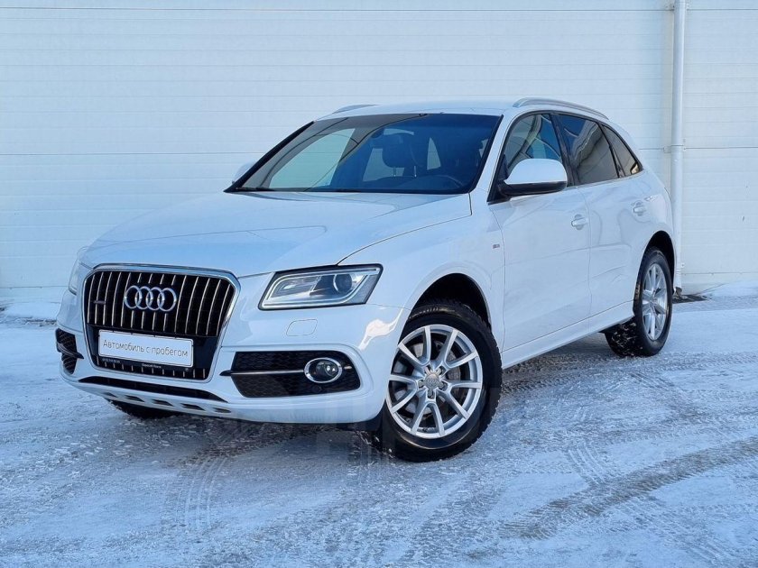 Белый Audi q5 i (8r) Рестайлинг 2.0 at (225 л.с.) 4wd с пробегом