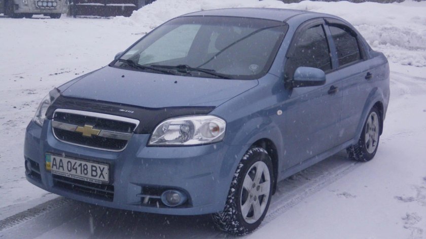Шевроле Авео серая в332рт154