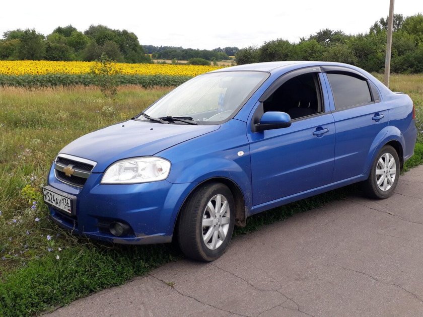 Шевроле Авео седан синий 2007