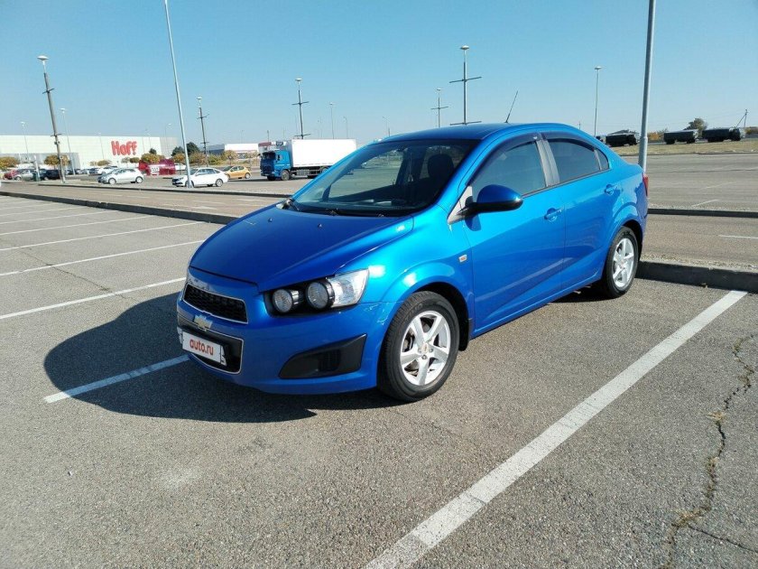 Шевроле Авео седан синий 2013
