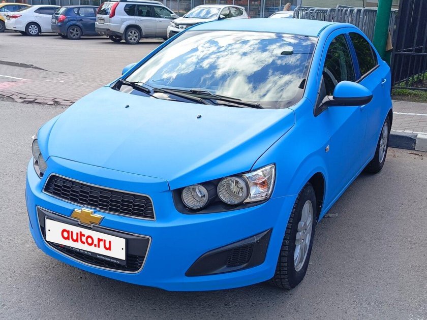 Шевроле авео седан синий 2014