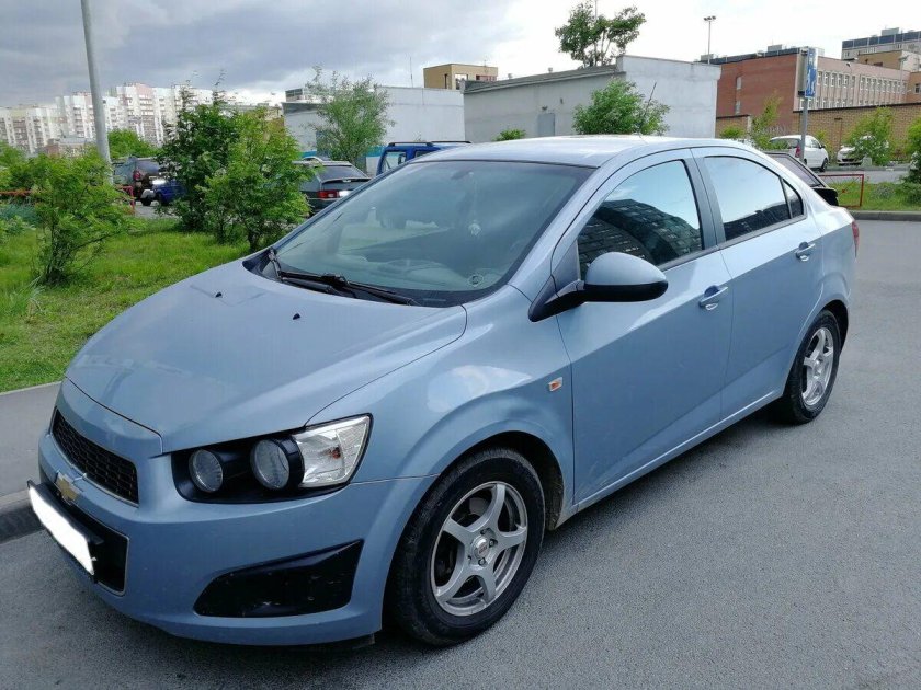 Шевроле Авео 2012 хэтчбек голубой