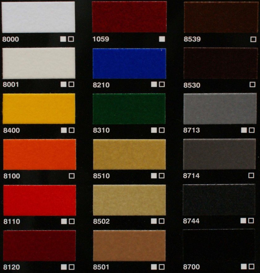 Автомобильные цвета