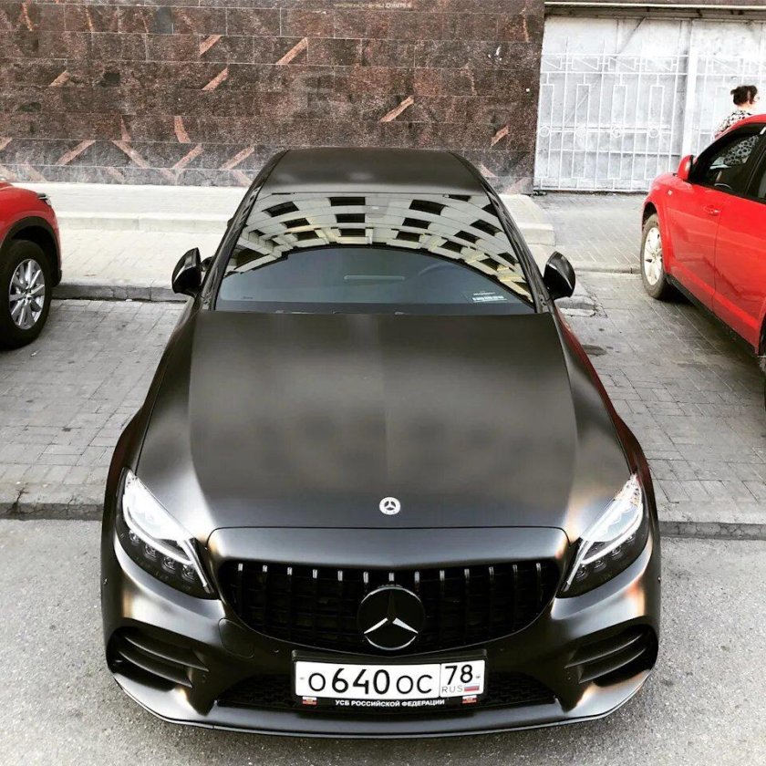 Черный сатин BMW