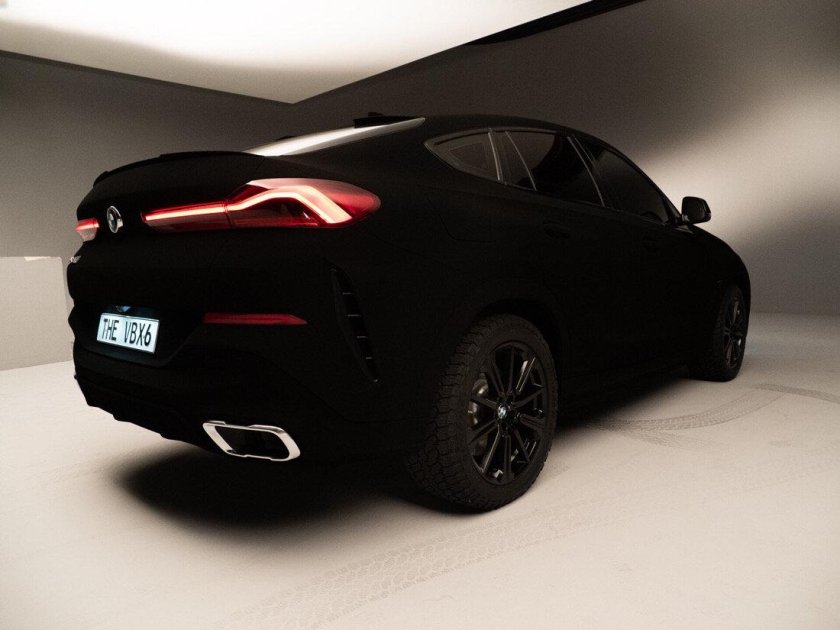 BMW x6 Vantablack