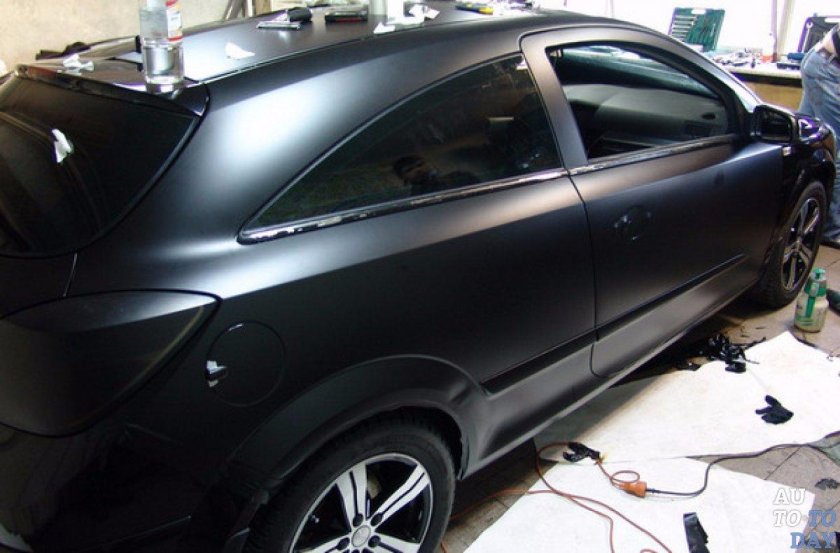 Черная матовая краска для авто