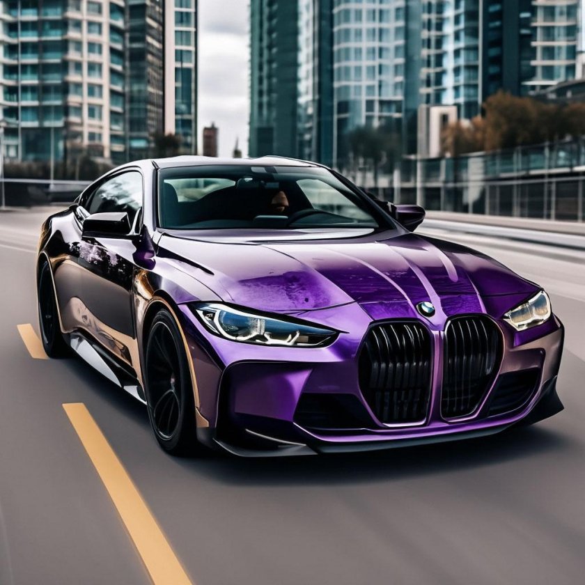 Бмв м 4 фиолетовая