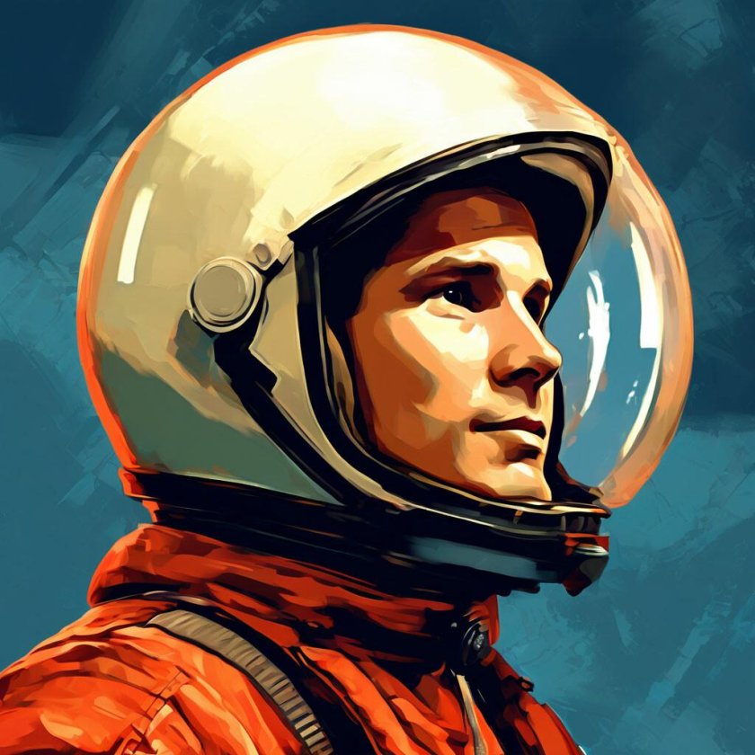 Портрет юрий гагарин