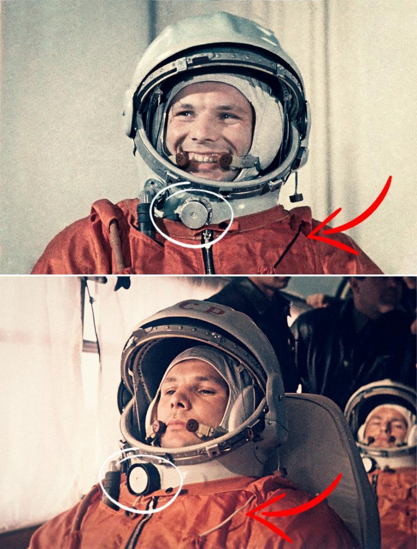 Гагарин фото в скафандре