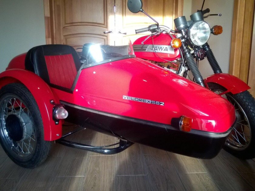 Мотоцикл Ява с люлькой