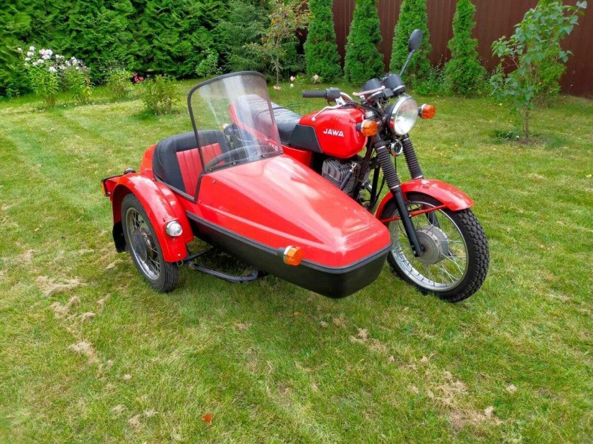 Jawa 638 с коляской