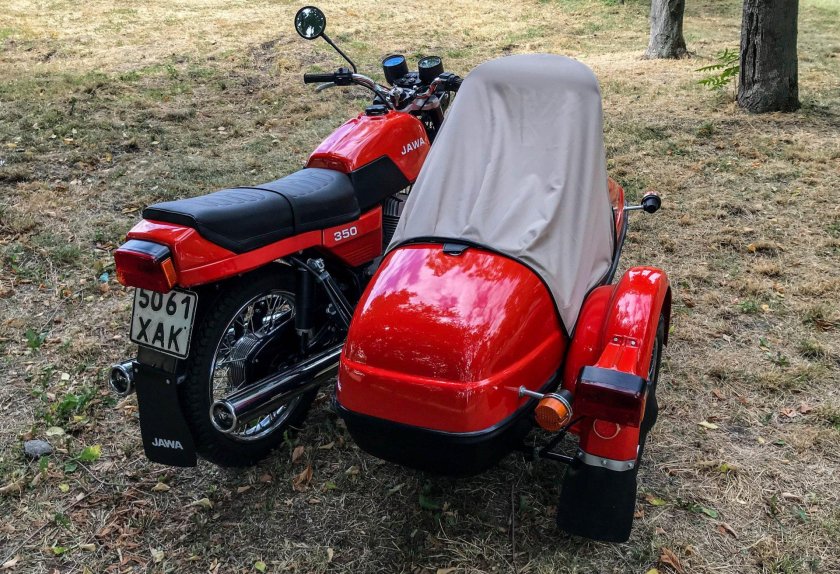 Jawa 350 638 с коляской