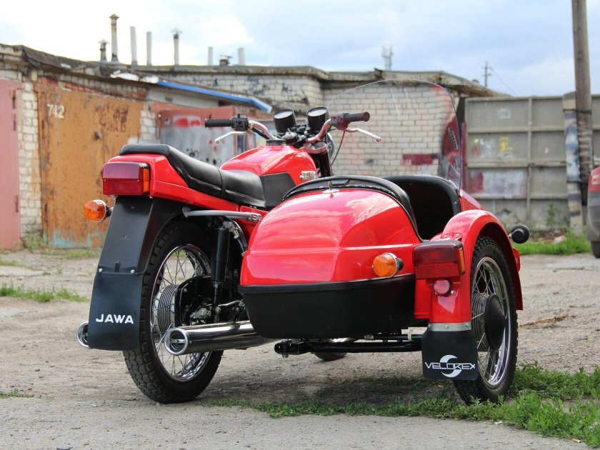 Jawa 638 с коляской