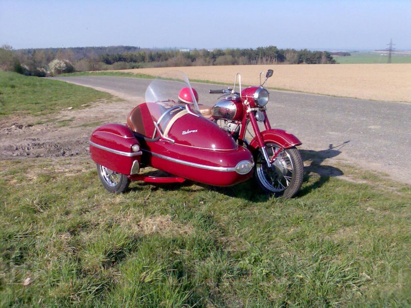 Jawa 250 Typ 353 с коляской