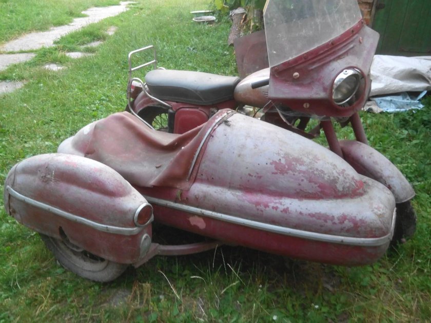 Ява 350 старушка с коляской